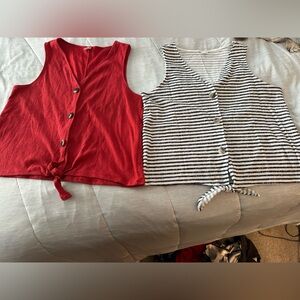 Old Navy Button-Down Sleeveless Top bundle size large